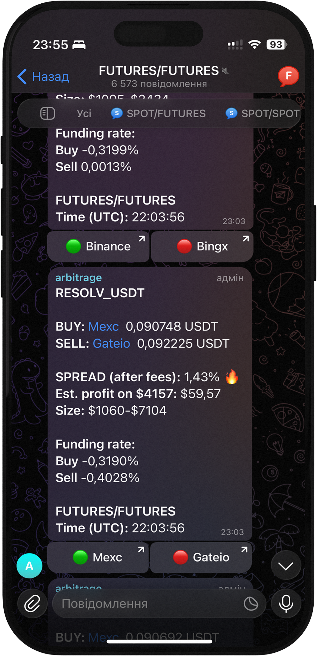 InstantArbitrage Signals Preview